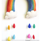 Nursery Mobile - Rainbow with raindrops