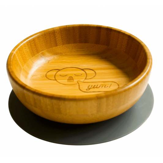 Eco - Friendly Bamboo Bowl with suction