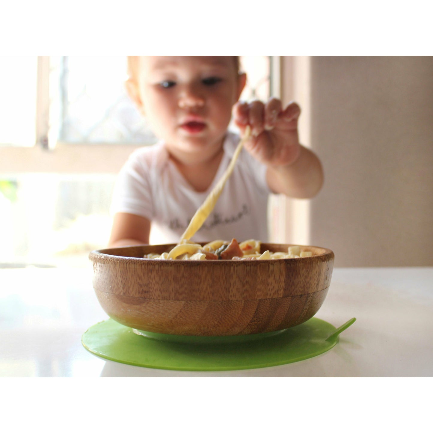 Eco - Friendly Bamboo Bowl with suction